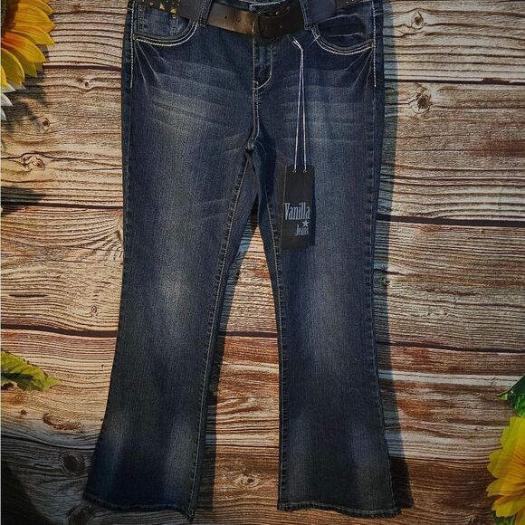 Vanilla Star Jeans women's 12 flare NWT - Picture 2 of 8